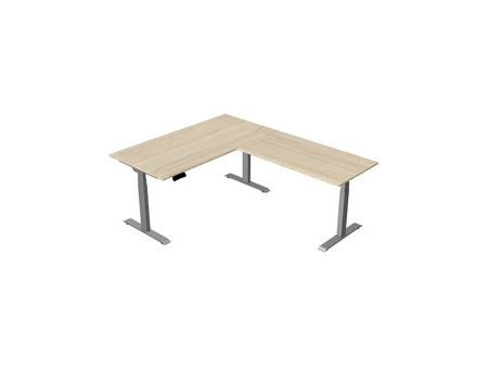 kerkmann Bureau assis-debout Move New Base, gris clair