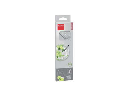 metaltex Paille, inox, longueur: 215 mm, coudé