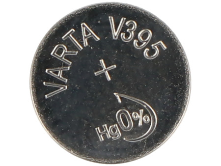 VARTA Pile oxyde d'argent pour montres, V395 (SR57), 1,55 V