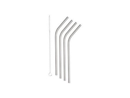 metaltex Paille, inox, longueur: 215 mm, coudé