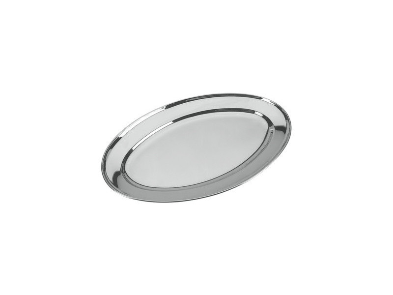 metaltex Plateau de service, ovale, inox, largeur: 342 mm