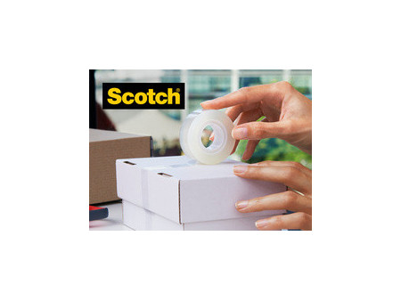 Scotch Ruban adhésif Crystal Clear, dévidoir, pack promo