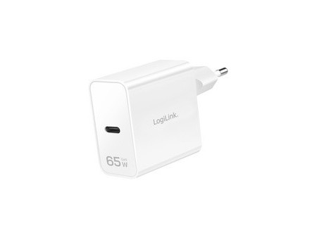LogiLink Chargeur USB, 1x USB-C (PD+QC3.0), 65 watts
