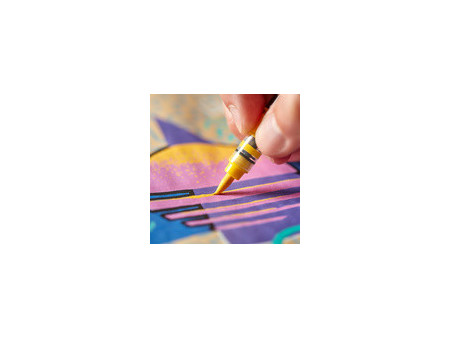 Sharpie Marqueur créatif ACRYLIC, pointe pinceau, jaune