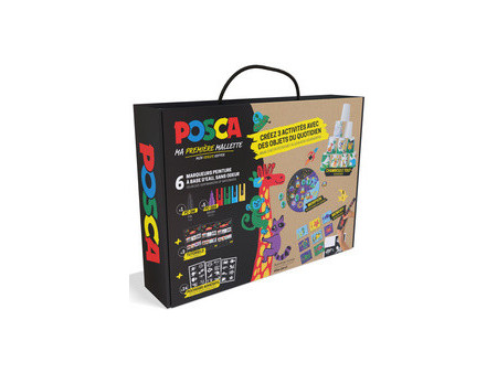 POSCA Marqueur à pigment 'Ma première mallette', set de 6
