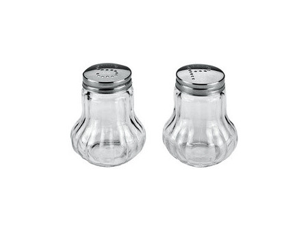 metaltex Salière et poivrière, verre, set de 2