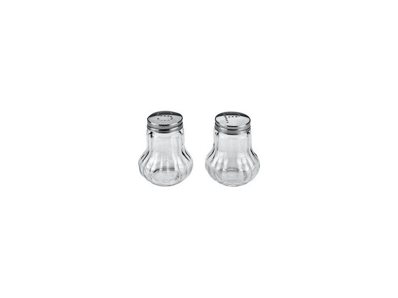 metaltex Salière et poivrière, verre, set de 2
