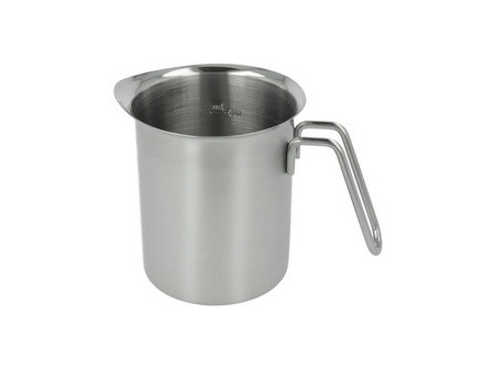 metaltex Pichet à lait, avec graduation, 0,7 litre, inox
