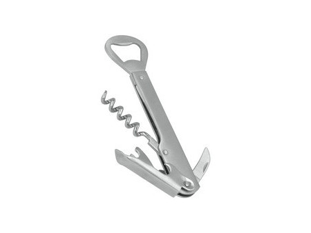metaltex Couteau de sommelier 5 en 1, en inox, argent