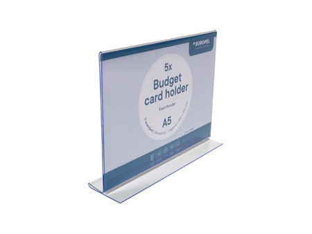 EUROPEL Porte-visuel Budget, A5 paysage, droit