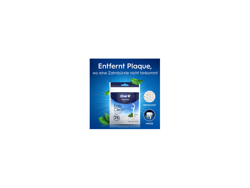 Oral-B Porte-fil dentaire Essential Floss, 75 pièces, menthe