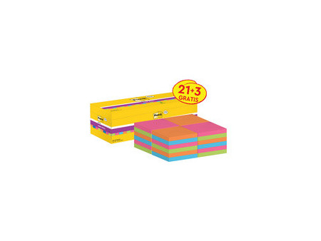 Post-it Bloc-note adhésif super sticky notes, 76x76 mm, 8+4