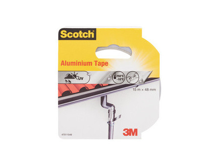 Scotch Ruban adhésif en aluminium, 48 mm x 15 m, argent