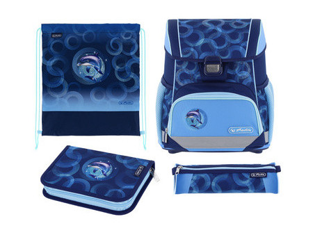 herlitz Cartable Loop Plus 'Dolphin Ride'