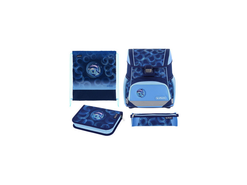 herlitz Cartable Loop Plus 'Dolphin Ride'