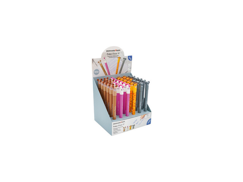 EBERHARD FABER Stylo encre gel Animal Erase it!, présentoir