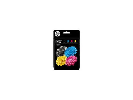 HP 937 CMYK Original Ink Cart 4-Pack