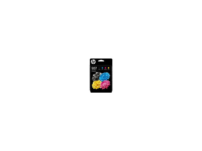 HP 937 CMYK Original Ink Cart 4-Pack