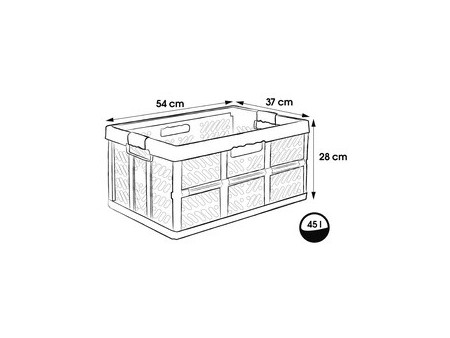 keeeper Caisse pliante 'benno', 45 L, graphite
