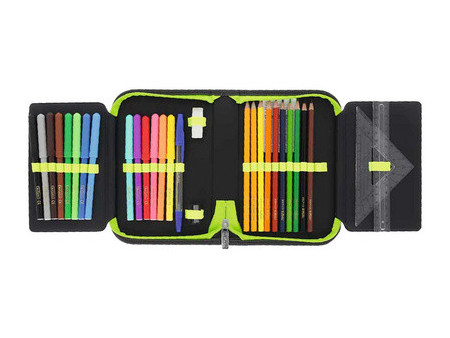 herlitz Étui scolaire 'Wild Panther', 31 pièces