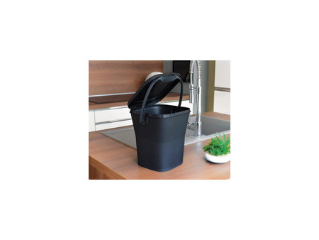 EDA Poubelle à compost, 6 litres, vert eucalyptus