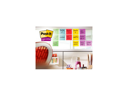Post-it Bloc-note super sticky notes, 76 x 76 mm, rose