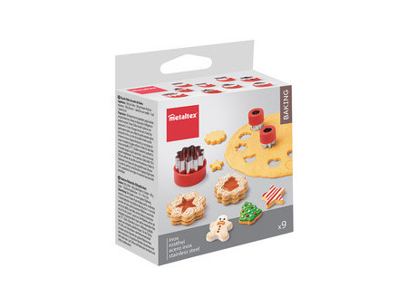 metaltex Mini-emporte-pièce 'Noël', set de 9