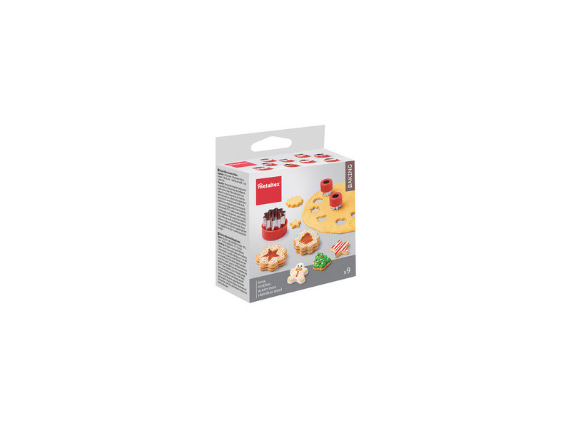 metaltex Mini-emporte-pièce 'Noël', set de 9