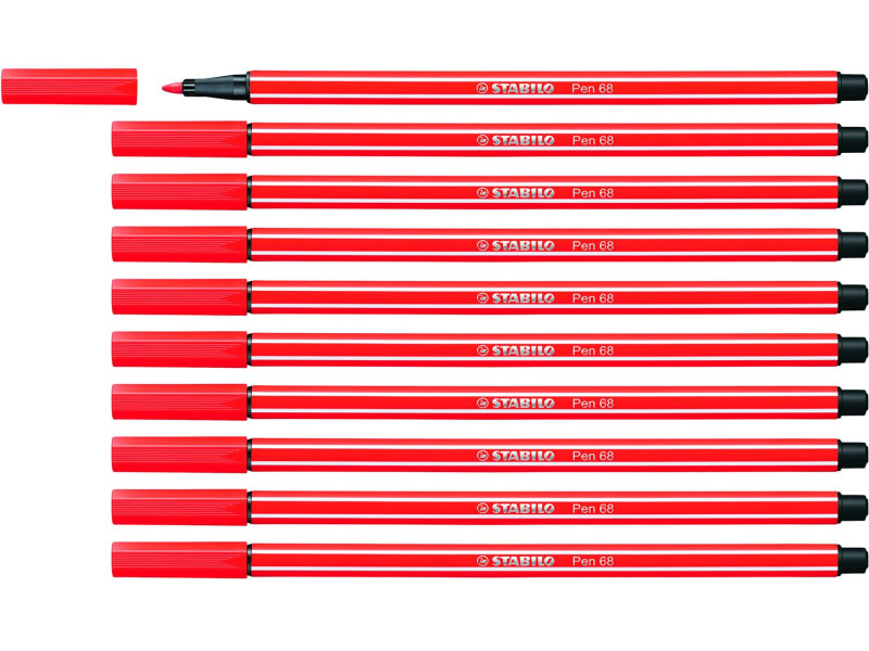 STABILO Stylo feutre Pen 68, rouge clair