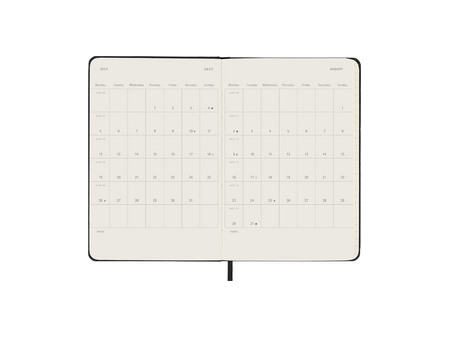 MOLESKINE Agenda de poche 2026/2027, 18 mois, P/A6, rouge