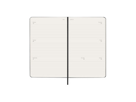 MOLESKINE Agenda 2027, L/A5, hardcover, noir