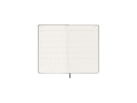 MOLESKINE Agenda 2027, semainier, L/A5, hardcover, noir