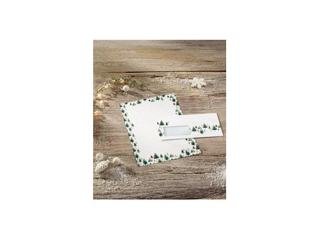 sigel Papier à motif de Noël 'Little Pines', A4, 25 feuilles
