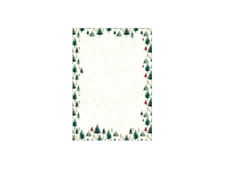 sigel Papier à motif de Noël 'Little Pines', A4, 25 feuilles