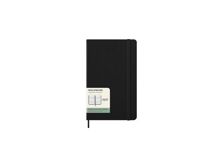 MOLESKINE Agenda 2027, semainier, L/A5, hardcover, noir