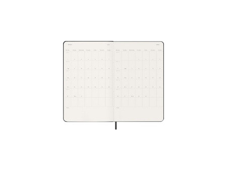 MOLESKINE Agenda 2027, semainier, L/A5, hardcover, noir