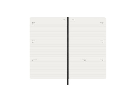 MOLESKINE Agenda 2027, semainier, L/A5, softcover, noir
