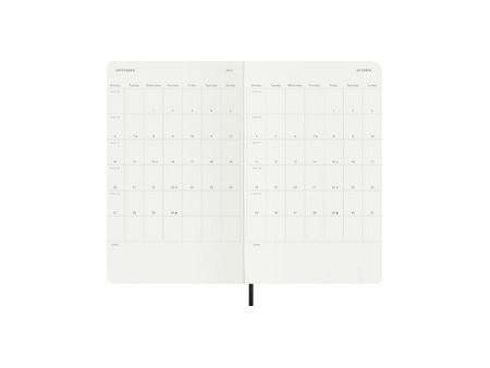 MOLESKINE Agenda 2027, semainier, L/A5, softcover, noir