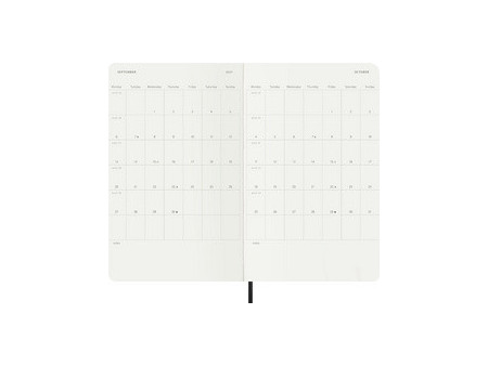 MOLESKINE Agenda 2027, semainier, XL, softcover, bleu