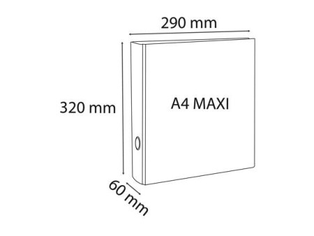 EXACOMPTA Classeur rembordé PVC, 4 anneaux en D, A4+,assorti