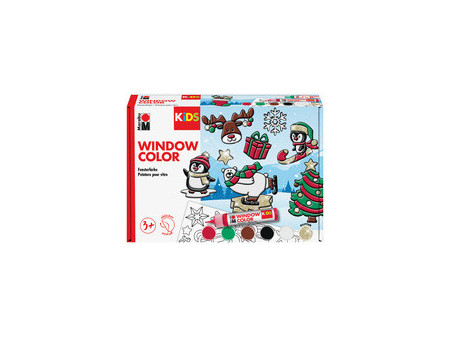Marabu Kit Window Color 'Plaisir d'hiver', 6x 25 ml