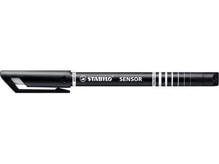 STABILO Feutre à pointe fine sensor F, tracé: 0,3 mm, noir