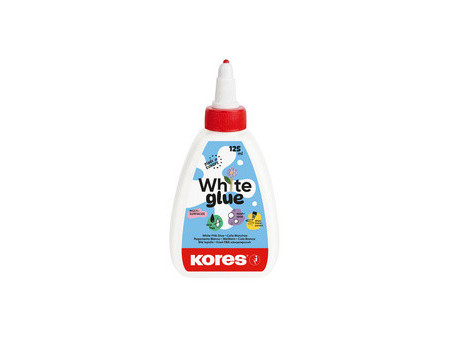 Kores Colle de bricolage 'whiteGLUE', sans solvants, 125 g