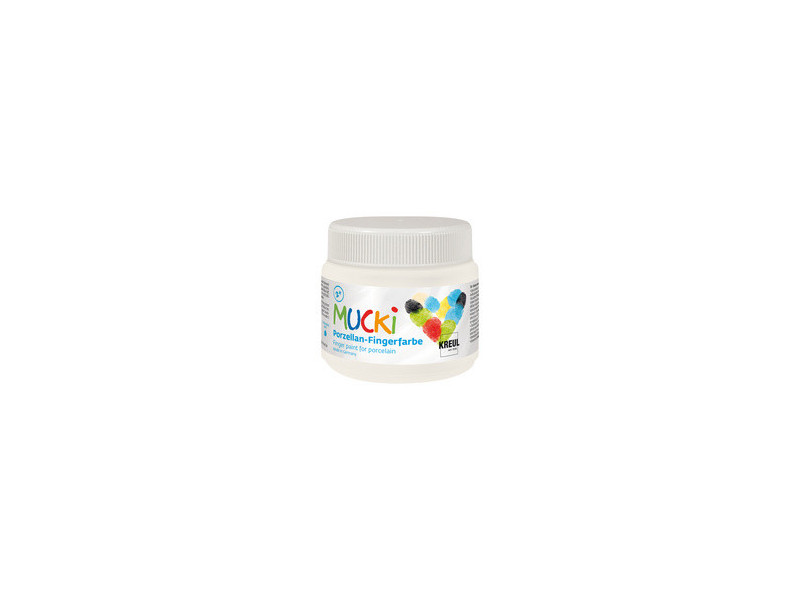 KREUL Gouache aux doigts pour porcelaine 'MUCKI', blanc