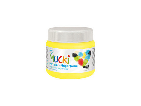KREUL Gouache aux doigts pour porcelaine 'MUCKI', jaune