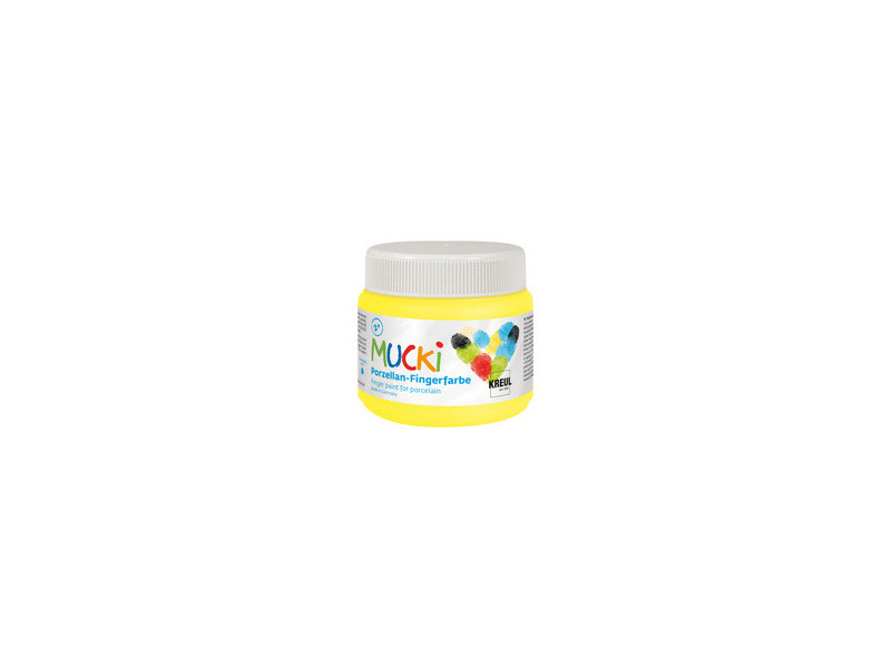 KREUL Gouache aux doigts pour porcelaine 'MUCKI', jaune