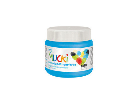 KREUL Gouache aux doigts pour porcelaine 'MUCKI', bleu