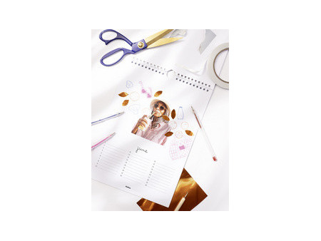 folia Calendrier mural, A4, blanc