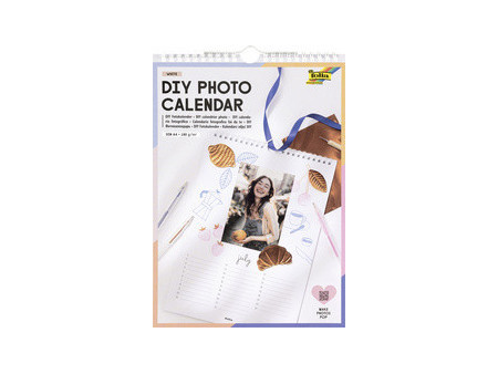 folia Calendrier mural, A4, blanc