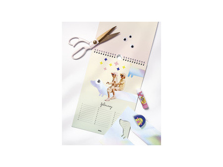 folia Calendrier mural, A4, blanc